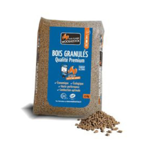 palettes woodstock granulés de bois – 144 sacs de 15 kg